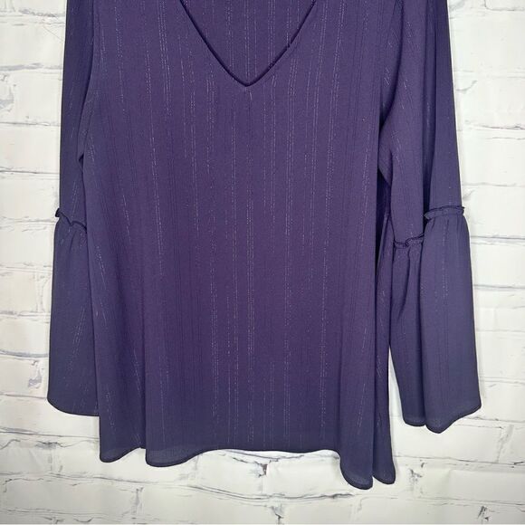 Style & Co small or medium purple sparkly top - Picture 4 of 8
